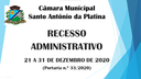 Aviso de Recesso Administrativo