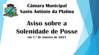 Aviso sobre a Solenidade de Posse