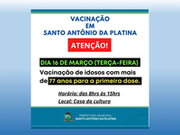 Atenção para vacinação