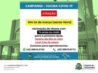 Aviso de vacinação