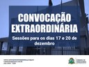 Convocação para Sessões Extraordinária