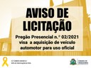 PREGÃO PRESENCIAL N.º 02/2021