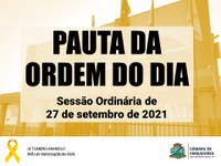 Sessão Ordinária de 27/09/2021