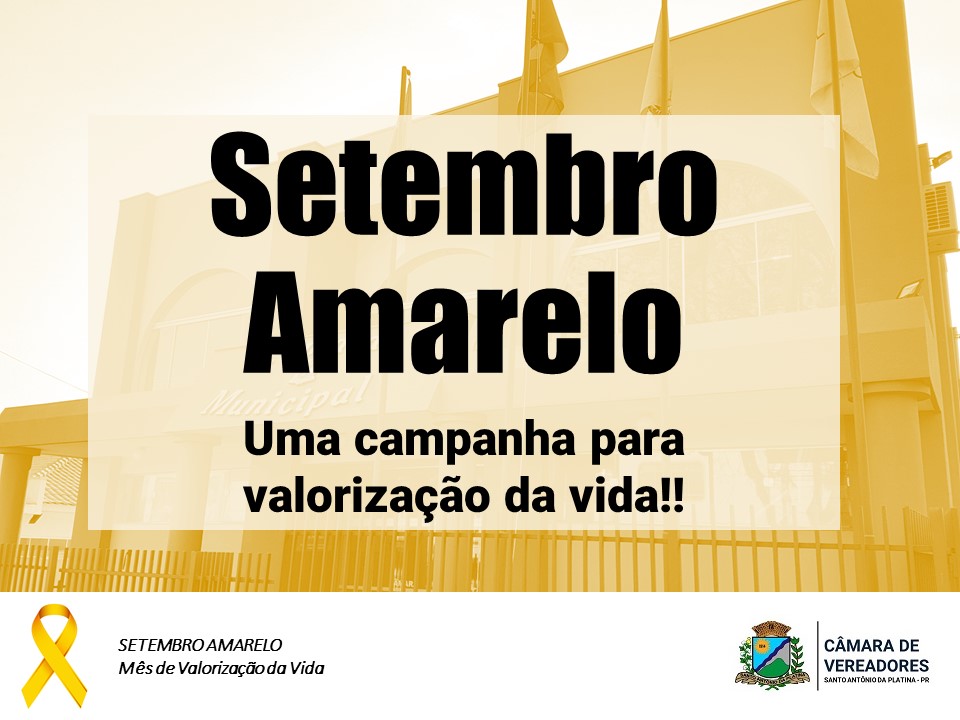 Setembro Amarelo: uma campanha pela vida!