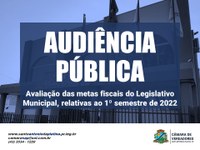 Audiência Pública: 1º quadrimestre de 2022