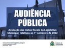 Audiência Pública: 1º quadrimestre de 2022