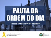 Sessão Ordinária de 05 de setembro de 2022.